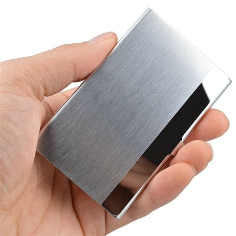 card holder metal box|empty business card boxes.